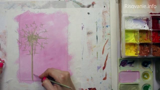 3️⃣0️⃣ ОДУВАНЧИК (гуашь). Серия «50 этюдов» смотреть онлайн