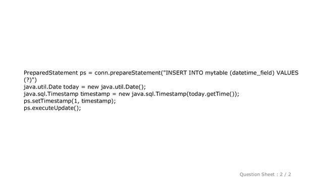 MySQL : How do I set a full date & time sql using java, and not just the date? смотреть онлайн