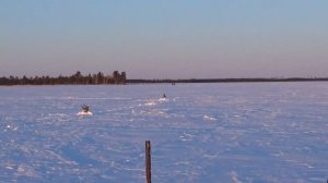 Рыбалка зимой на Севере. Экстрим в пургу 17 января.