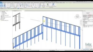 Построение здания: верхний поручень в Revit