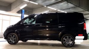 Как опустится и поднимется Mercedes Benz Vclass на пневмоподвеске?