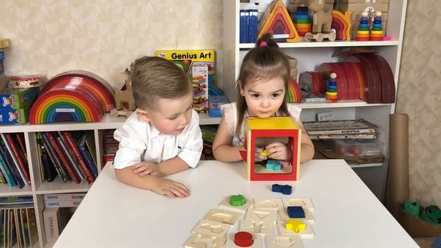 Обзор игры сенсорный куб монтессори. Детские игры