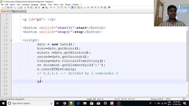JavaScript in Tamil| By Guhan|Date, set interval clear interval|Java Training in Chennai | Payilaga смотреть онлайн