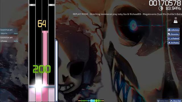 [OSU!ep.2] Undertale Megalovania Dual Mix [Replay mode] 4K смотреть онлайн