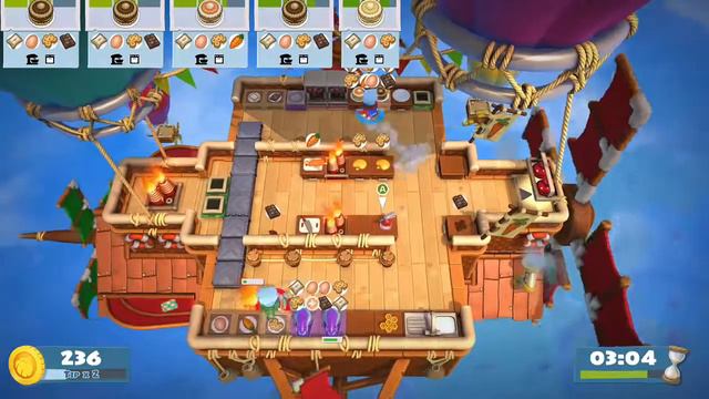 Overcooked 2 6-1 4 star (2 player co-op) смотреть онлайн