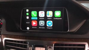 Активация CarPlay на Mercedes W212 E350 демонстрация возможностей Comand NTG 5.1, через ОБД2 разъем