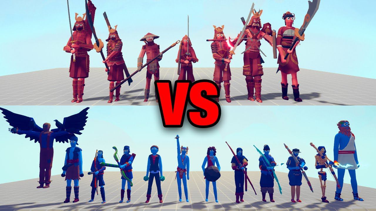 SAMURAI TEAM vs RANGED TEAM | TABS - Totally Accurate Battle Simulator смотреть онлайн