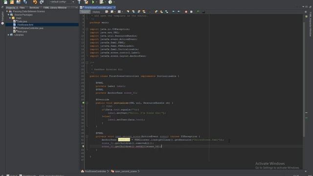 Passing Data Between Scenes In Javafx | Switching Between Scenes смотреть онлайн