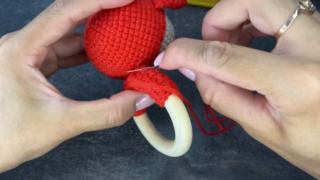 МК Лисёнок. Грызунок-погремушка крючком. Часть 2