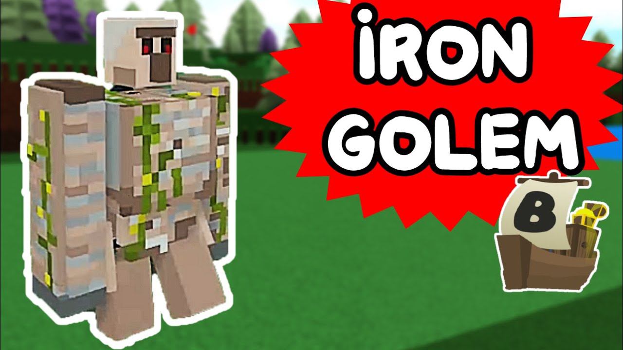 IRON GOLEM!!! (Simple Tutorial!) - Build a Boat For Treasure ROBLOX
