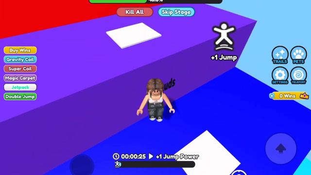 NOOOOOO!  Watch Me Defy Gravity in Roblox Easy Stud Jumps Obby!