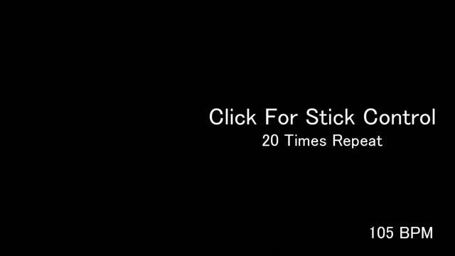 Metronome For "STICK CONTROL" 105 BPM смотреть онлайн