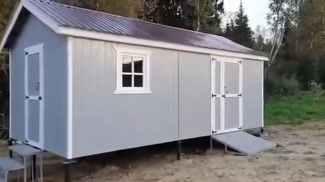 Хозблок Амбар с Перегородкой от компании Малинка смотреть онлайн