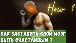 Как заставить свой мозг быть счастливым?