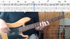 Roy Orbison Pretty Woman Bass Cover Tabs Score Notation Chords Transcription