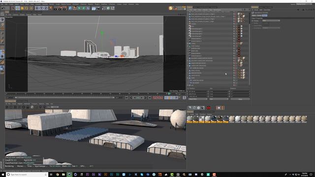Cinema 4D Tutorial - Using Kitbash3D Models To Build A Space Colony In Octane