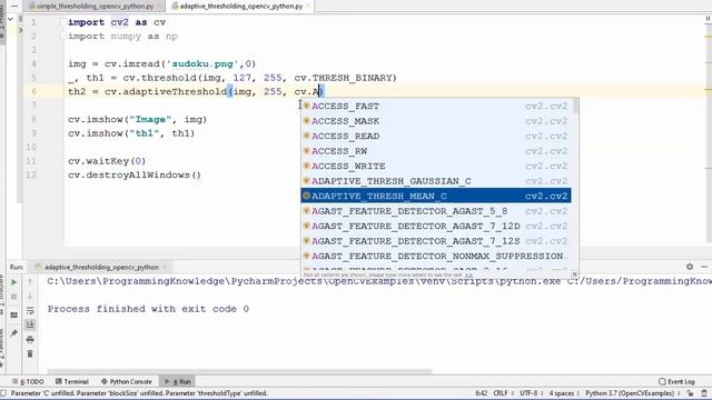 15. Adaptive Thresholding in OpenCV Python смотреть онлайн