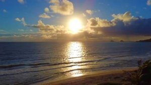 Sunrise from Kailua Beach in Oahu Hawaii | 12 Hours of Beach Sunrise + Ocean Waves