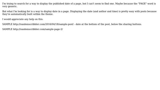 Wordpress: How To Display Date (/Time/Author) In pages? смотреть онлайн