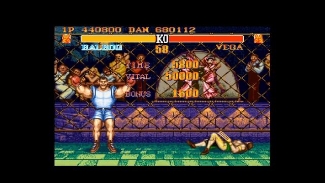 Street Fighter II Turbo Hyper Fighting - Balrog vs. Vega - Hardest Setting смотреть онлайн