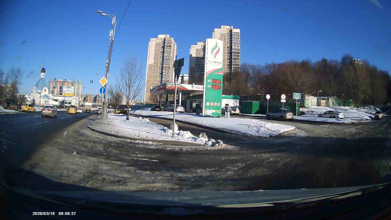 ДТП Москва, Островитянова 1Б. 16.03.2020 смотреть онлайн