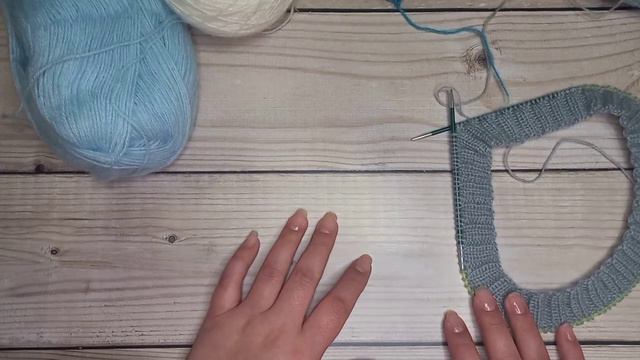 🧶Апрель Триостарты 3 старт. Участник 43. Комбинирую остатки пряжи