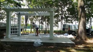 Laminated Wood Pergola