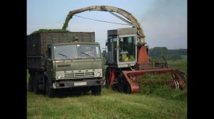Combine KSK-100, silage (without sound) /// Комбайн КСК-100, заготовка сенажа (без звука)