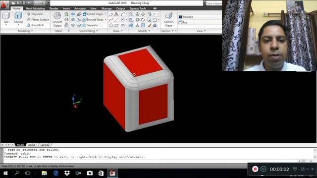 (Hindi) Autocad 3D Commands Series 2018 -19: (Thicken Command,Fillet Command and Chamfer Command) смотреть онлайн