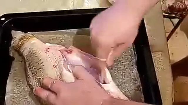 Карп с гречкой в духовке смотреть онлайн