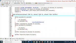 Structure in C Programming | Calculate Time Difference | #timedifference #CodeSolutionsSourav