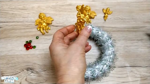 Рождественское украшение своими руками. Мастер класс смотреть онлайн
