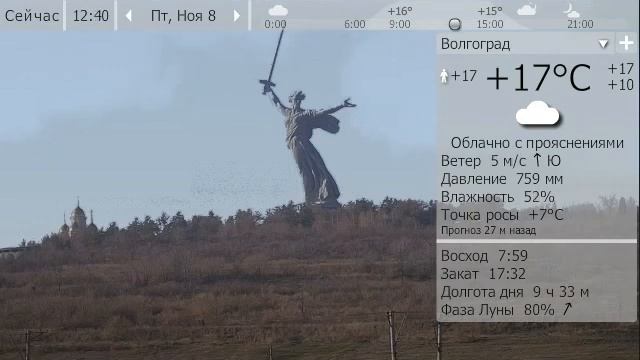 Погода. Волгоград. 7 - 9 ноября 19 г. смотреть онлайн