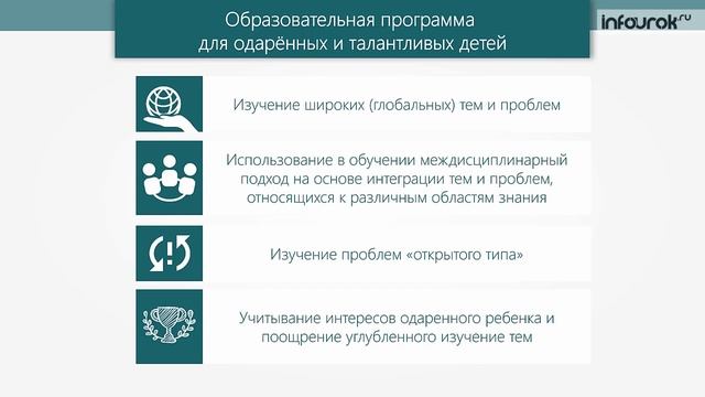 Лекция 3.1 Организация работы с одаренными детьми | Видеолекции | Инфоурок