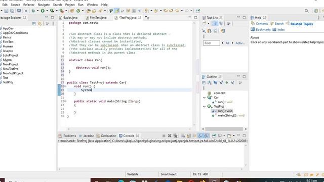 Abstract Class In Java | Abstract Methods in Java смотреть онлайн