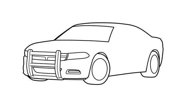 How to draw a DODGE CHARGER POLICE INTERCEPTOR / drawing dodge charger r/t 2015 car смотреть онлайн