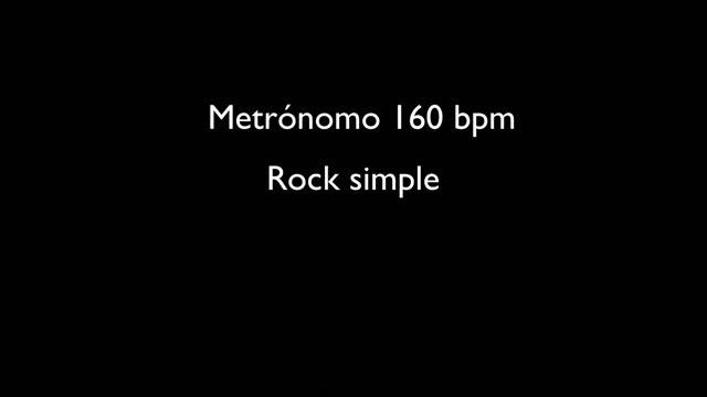 Metrónomo a 160 con batería Rock смотреть онлайн