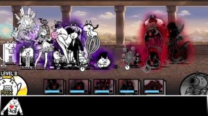 The Battle Cats - All White Enemies VS Black Manic!