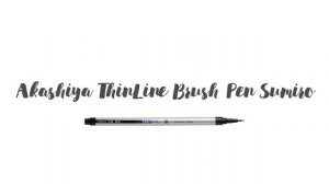 Тестируем  маркеры кисть от Akashiya и ZIG Kuretake