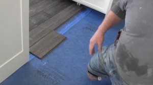 how to install laminate or vinyl plank around an island