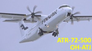 ATR-72: с ним будет конкурировать российский Ил-114. Посадка и взлёт. Борт: OH-ATJ, Finnair