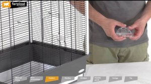 Сборка клетки для птиц Ferplast PIANO 6