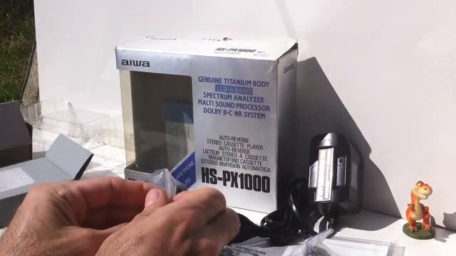Aiwa HS-PX1000 Cassette Player Walkman Kassettenspieler In Genuine Box With Accessory Titanium Body