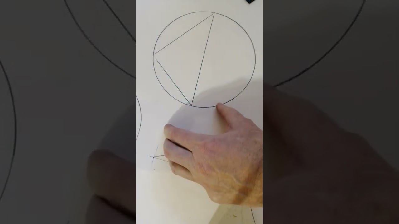 Быстро и легко определяем центр любой окружности смотреть онлайн