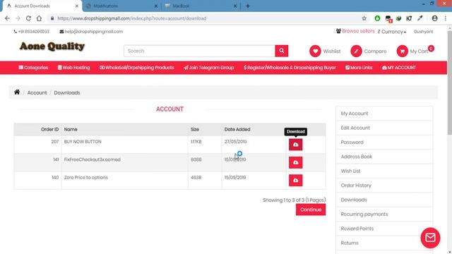 FREE BUY NOW BUTTON FOR OpenCart 3.0.3.x