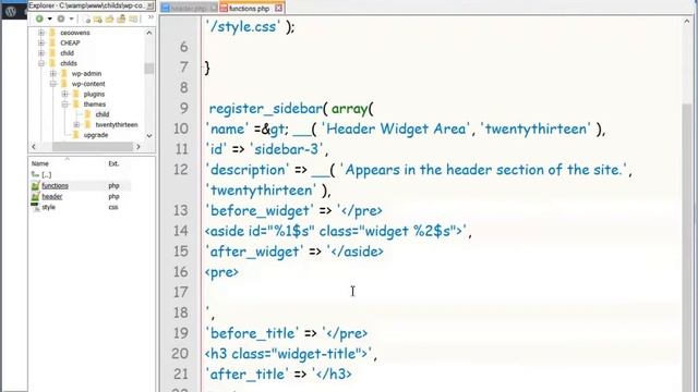 WORDPRESS CHILD THEME CREATION TUTORIAL part 3 смотреть онлайн