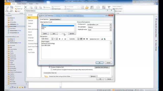 Changing Email Signature in Outlook смотреть онлайн