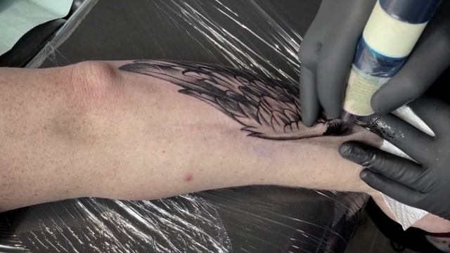 Tattoos for marriage  Wings tattoo time lapse