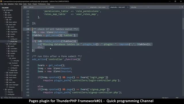 Pages plugin for thunderPHP Framework #01 | Plugin creation | Quick programming tutorial смотреть онлайн