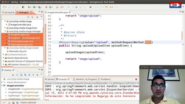 Tutorial - Spring MVC, Upload images - (Media Manager Project) 1/2 смотреть онлайн